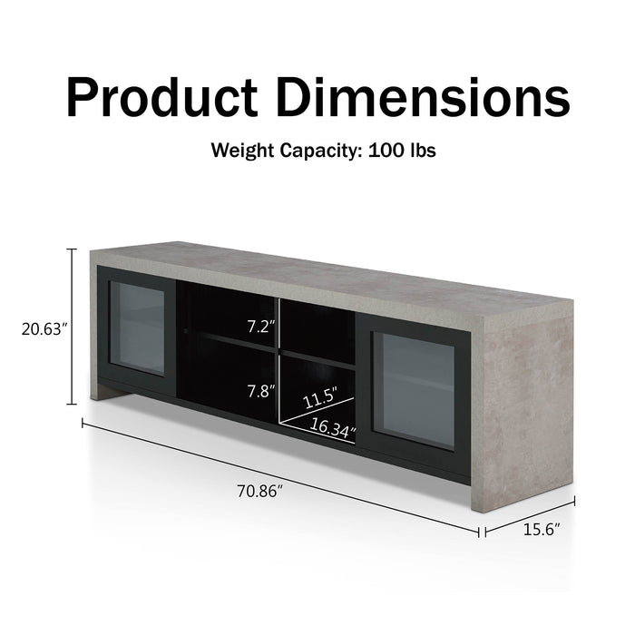 Pederson Industrial Multi-Storage TV Stand