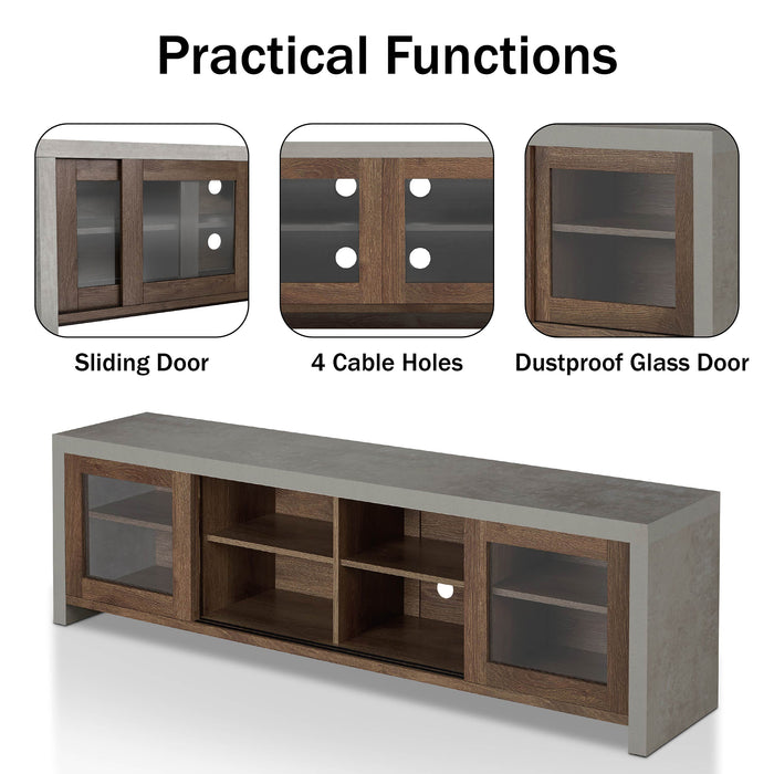 Pederson Industrial Multi-Storage TV Stand