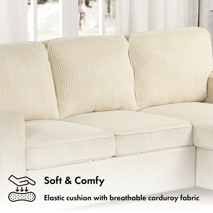 Soft & Comfy - Elastic cushion with breathable corduroy fabric