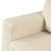 Close-up upholstery detail of a chenille reversible sectional with storage chaise on a white background