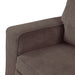 Close-up upholstery detail of a chenille reversible sectional with storage chaise on a white background