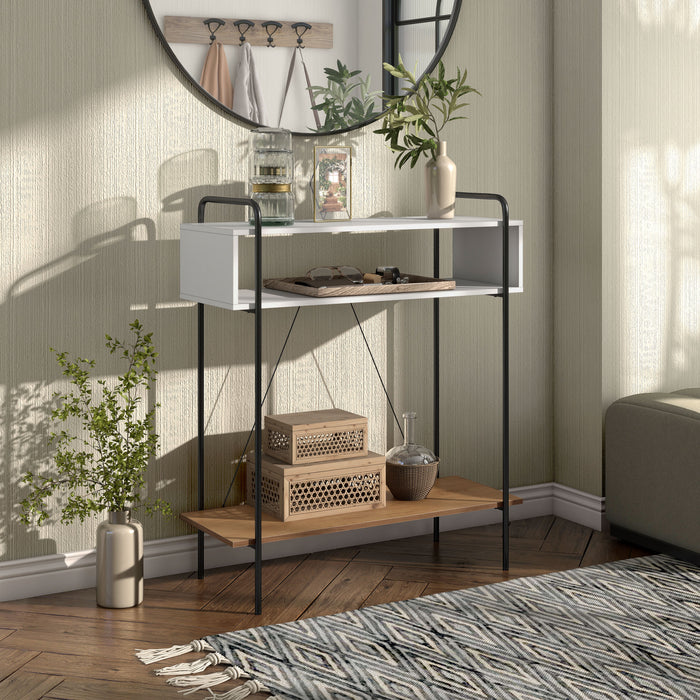 Milan White Console Table