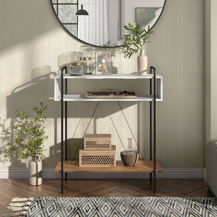 Milan White Console Table