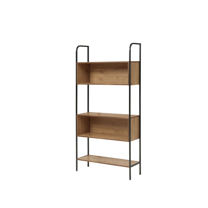 Milan Distressed Oak Bookcase