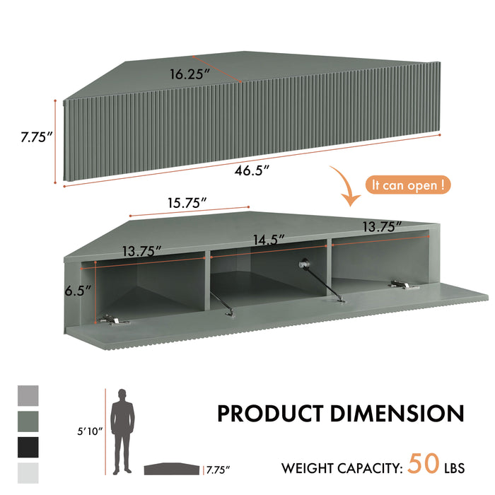 Emmeline Corner Floating TV Stand