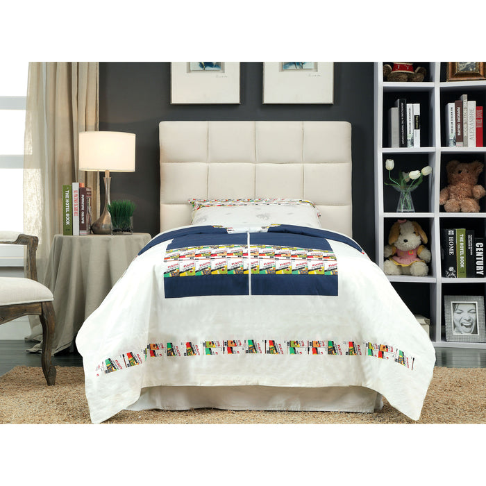 Sherolle Transitional Flannelette Upholstered Tufted Headboard